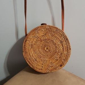 Rattan crossbody bag!
